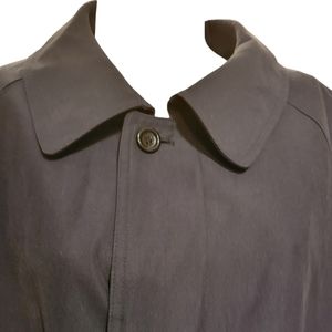 Christian Dumas 42 Trench Coat Dark Gray